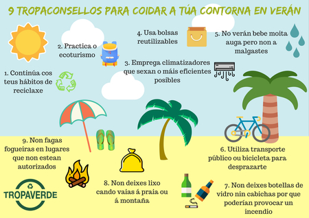 Tropaconsellos para coidar da nosa contorna en verán
